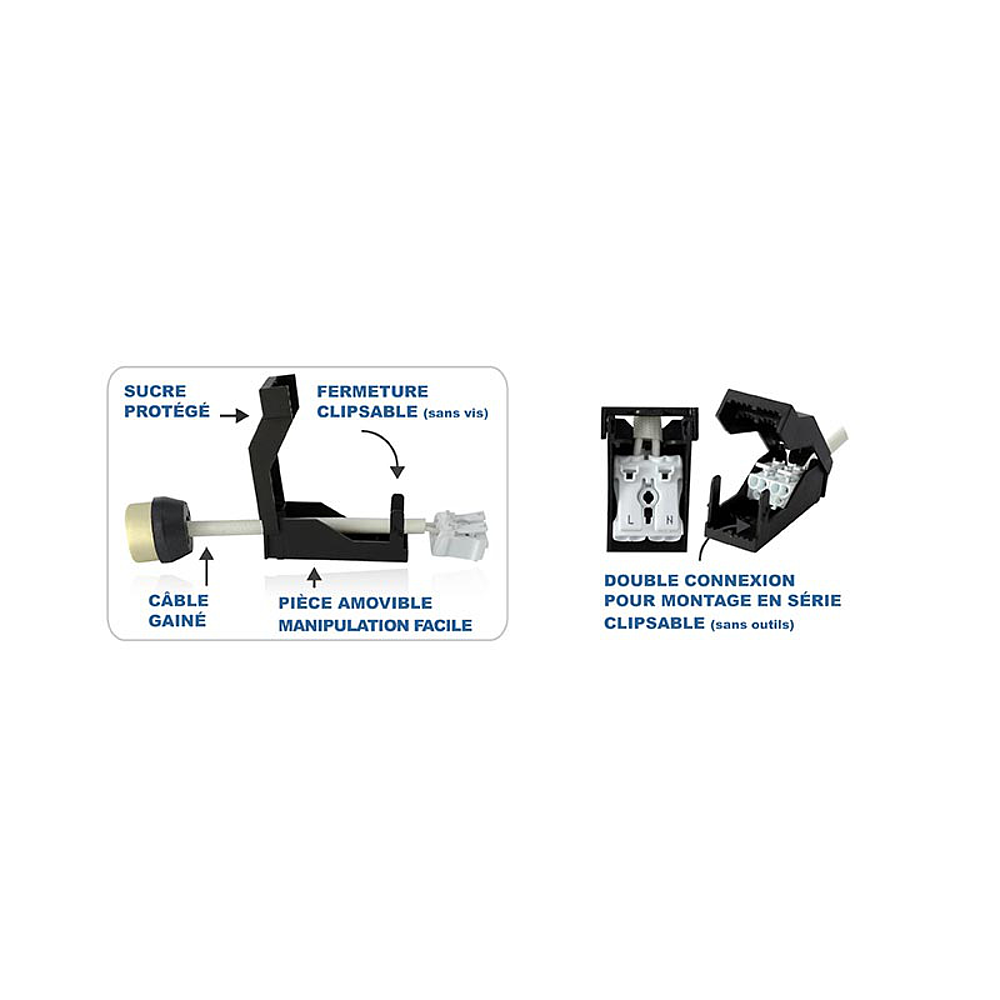 DOUILLE GU10 AUTO + CABLE PK
